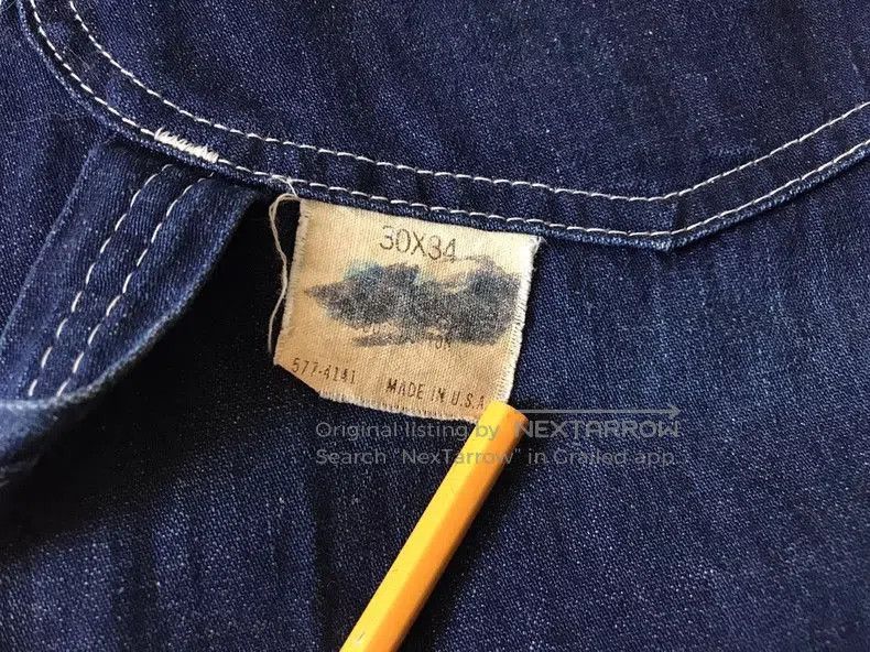Vintage 80s Vintage Lee Overall Jeans. Size US 30 / EU 46 - 8 Thumbnail