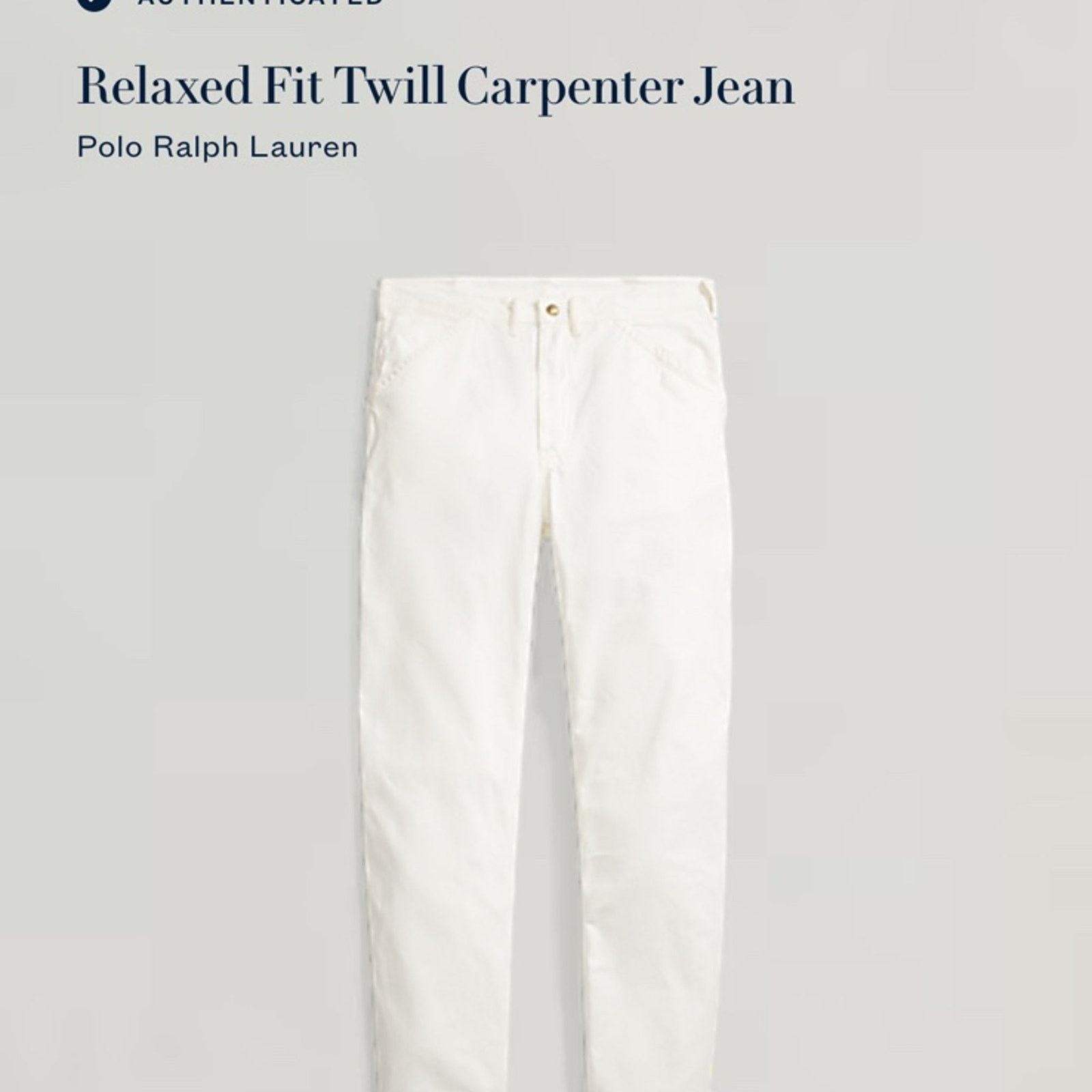 Polo Ralph Lauren Polo Country Ralph Lauren Twill Carpenter Pants White Men's Size US 40 / EU 56 - 8 Thumbnail