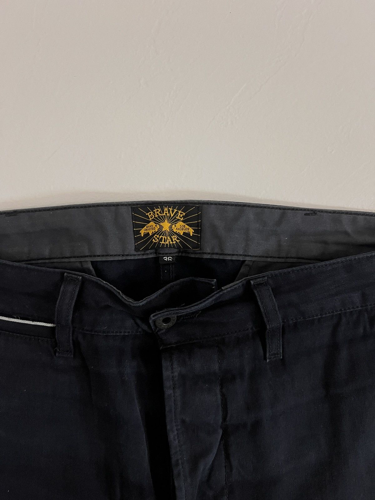 Brave Star Selvage Brave Star Black Selvedge Work Pants – Made in USA – Size 36 Size US 36 / EU 52 - 1 Thumbnail