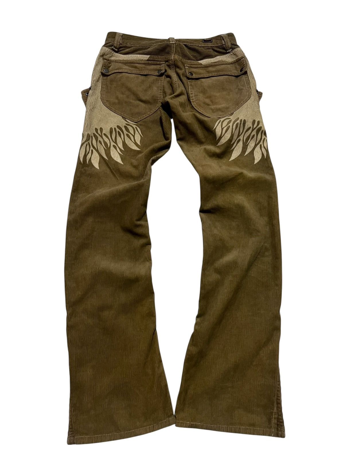 Nicole club flame corduroy flared pants