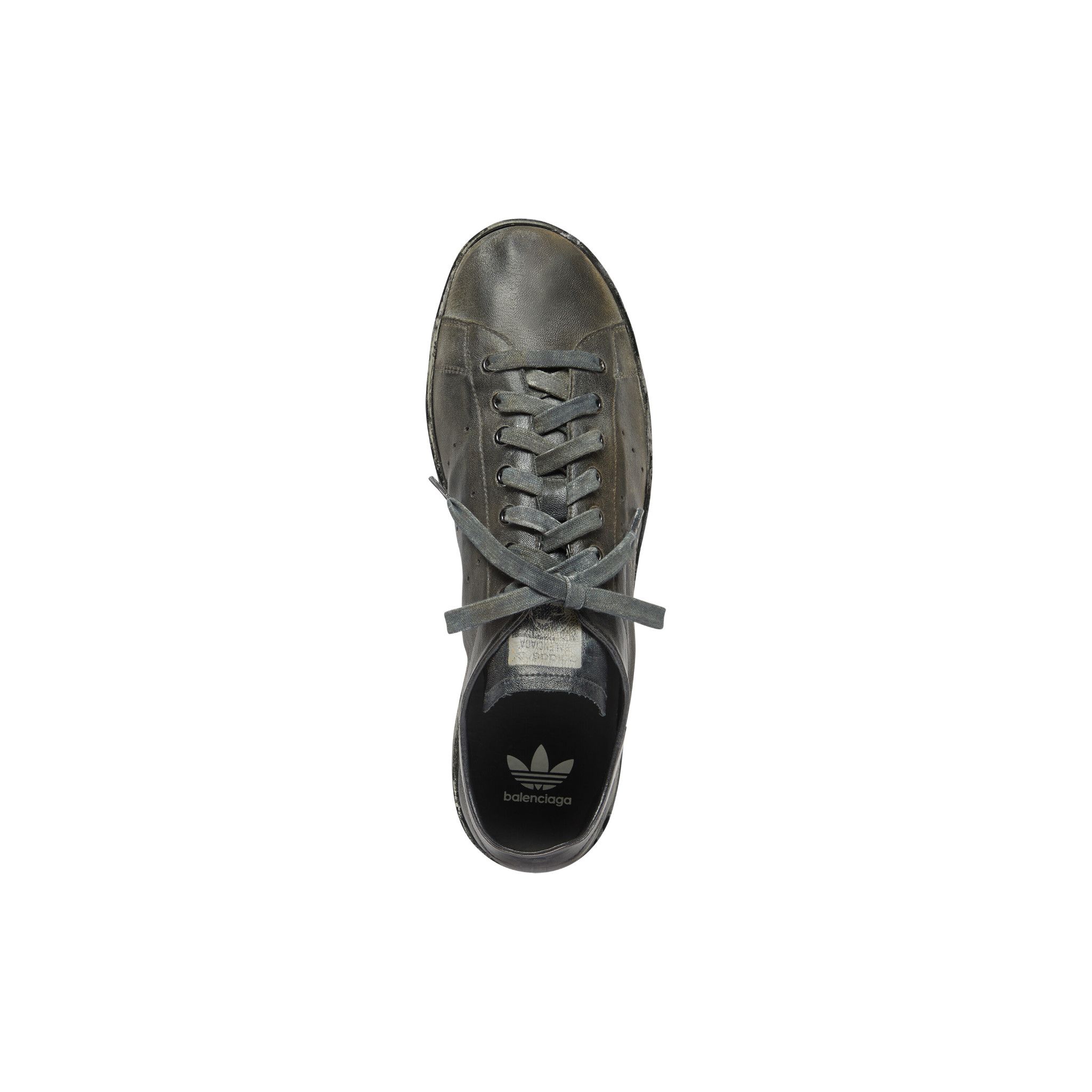Adidas × Balenciaga o1w1db10824 Stan Smith Worn-Out Sneaker in Black Size US 8 / EU 41 - 4 Thumbnail