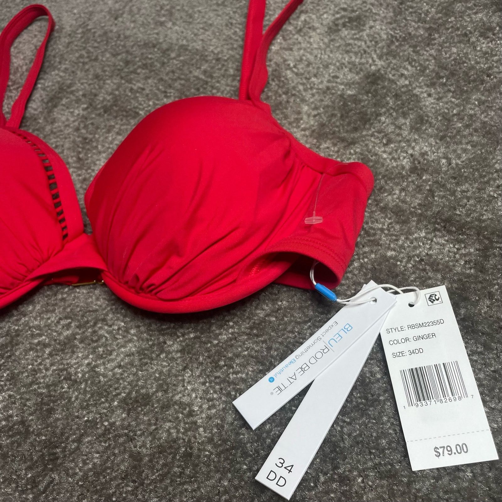 Other NWT $132 Bleu Rod Beattie Red Bikini Size ONE SIZE - 13 Thumbnail
