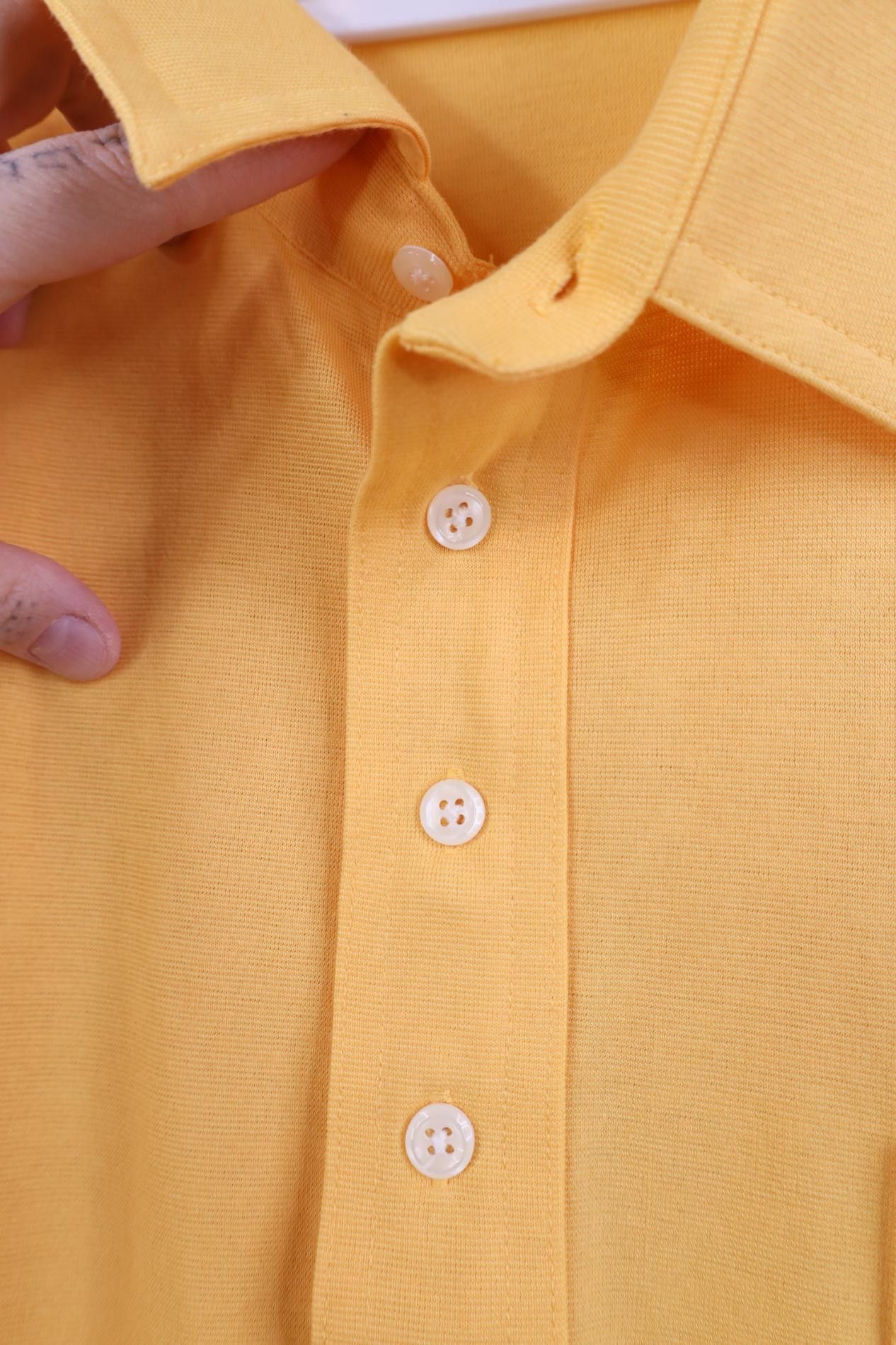 Vintage Vintage 80s 90s Streetwear Collared Golf Polo Shirt Yellow Size US XXL / EU 58 / 5 - 6 Thumbnail