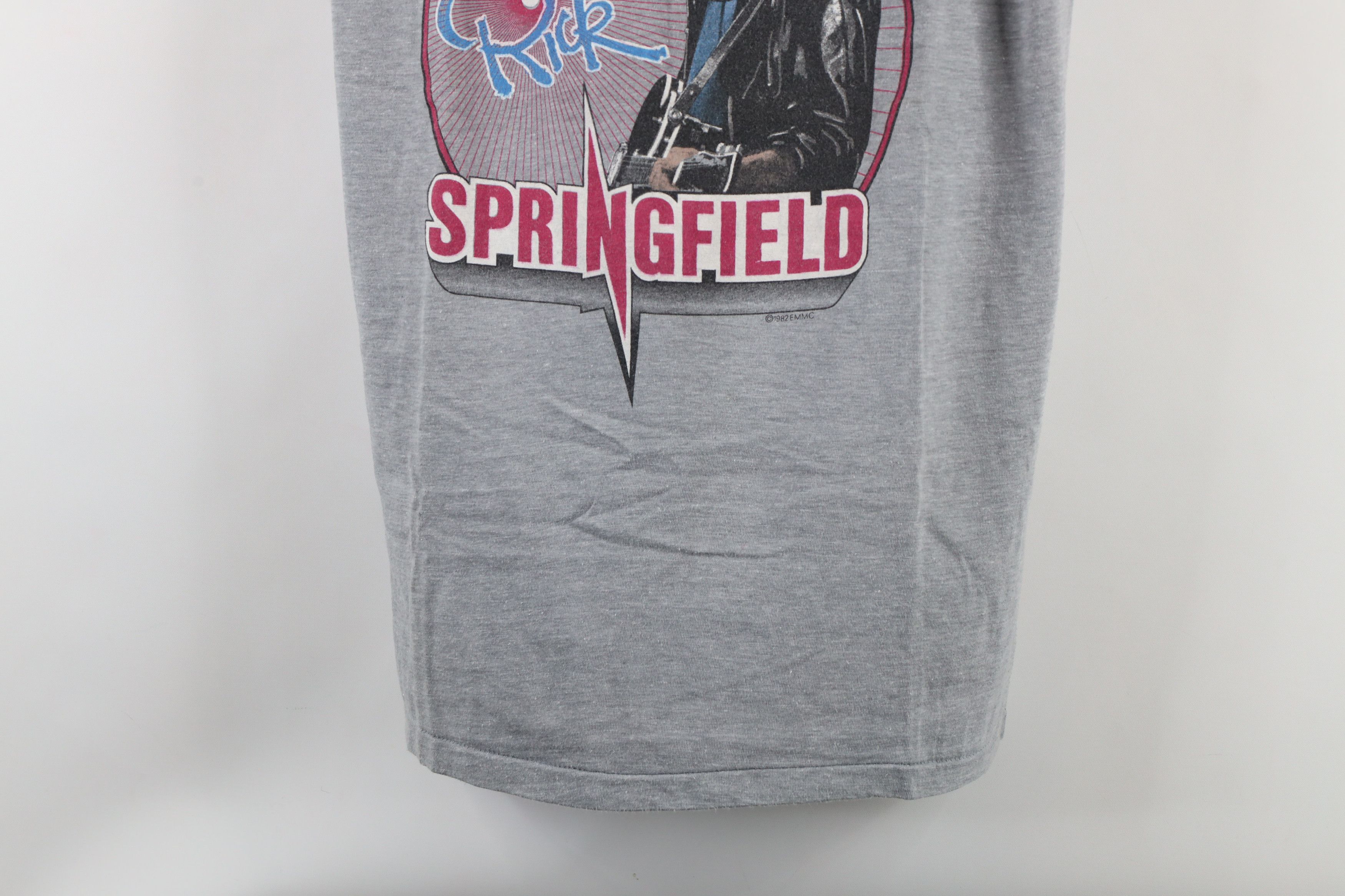 Vintage Vintage 80s Springfield Band Short Sleeve T-Shirt Gray USA Size US L / EU 52-54 / 3 - 3 Thumbnail