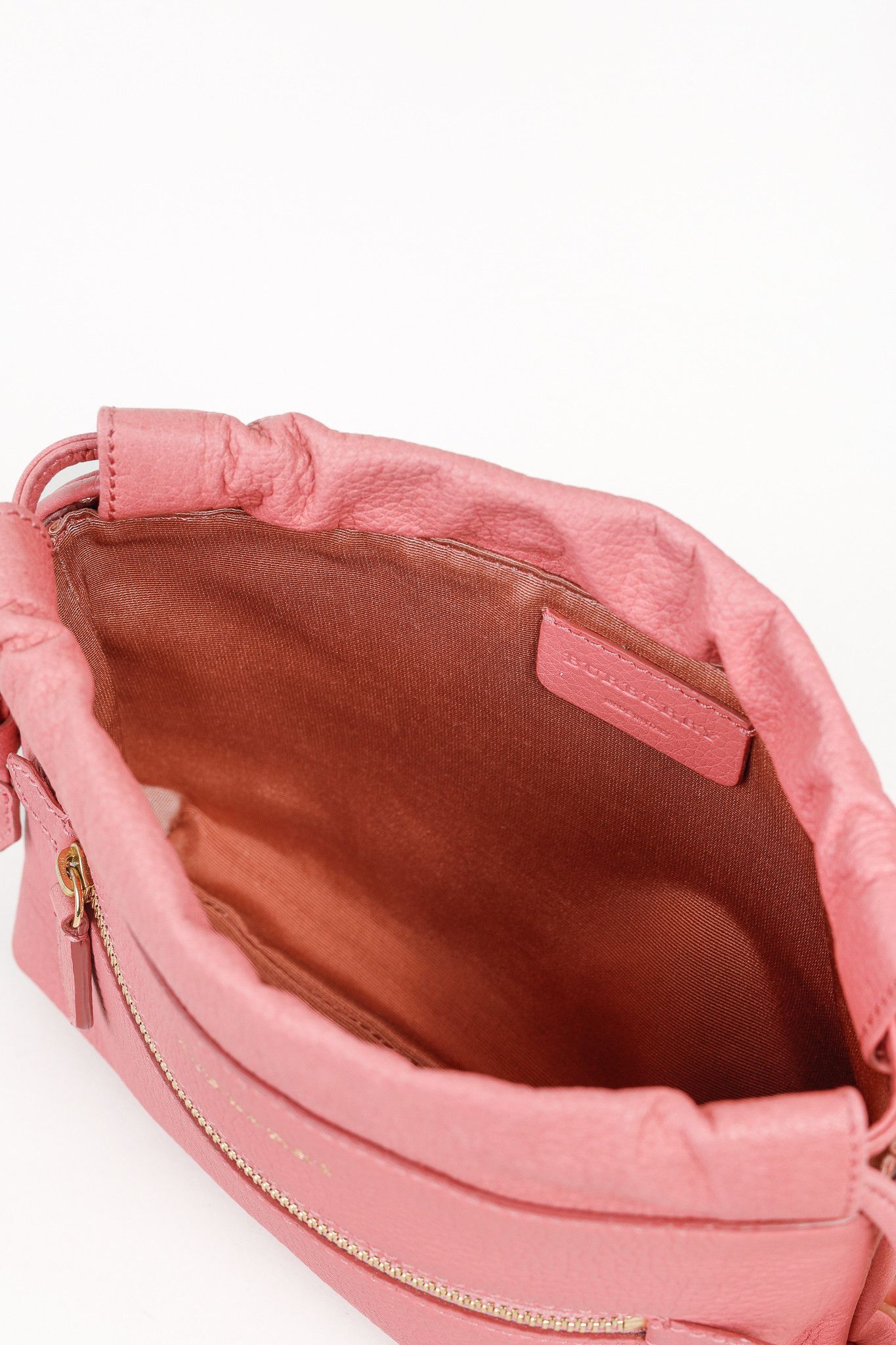 Burberry Burberry Pink Leather Drawstring Travel Pouch Size ONE SIZE - 9 Thumbnail