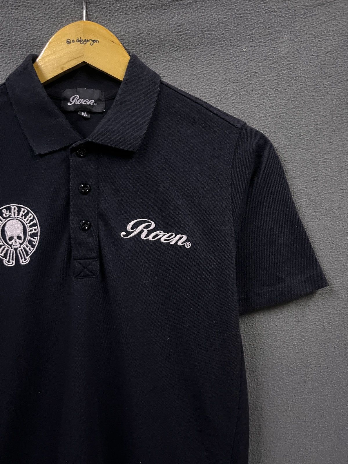 Mastermind Japan × Roen GOTHIC PUNK Y2K STYLE ROEN POLO TSHIRT Size US S / EU 44-46 / 1 - 5 Thumbnail