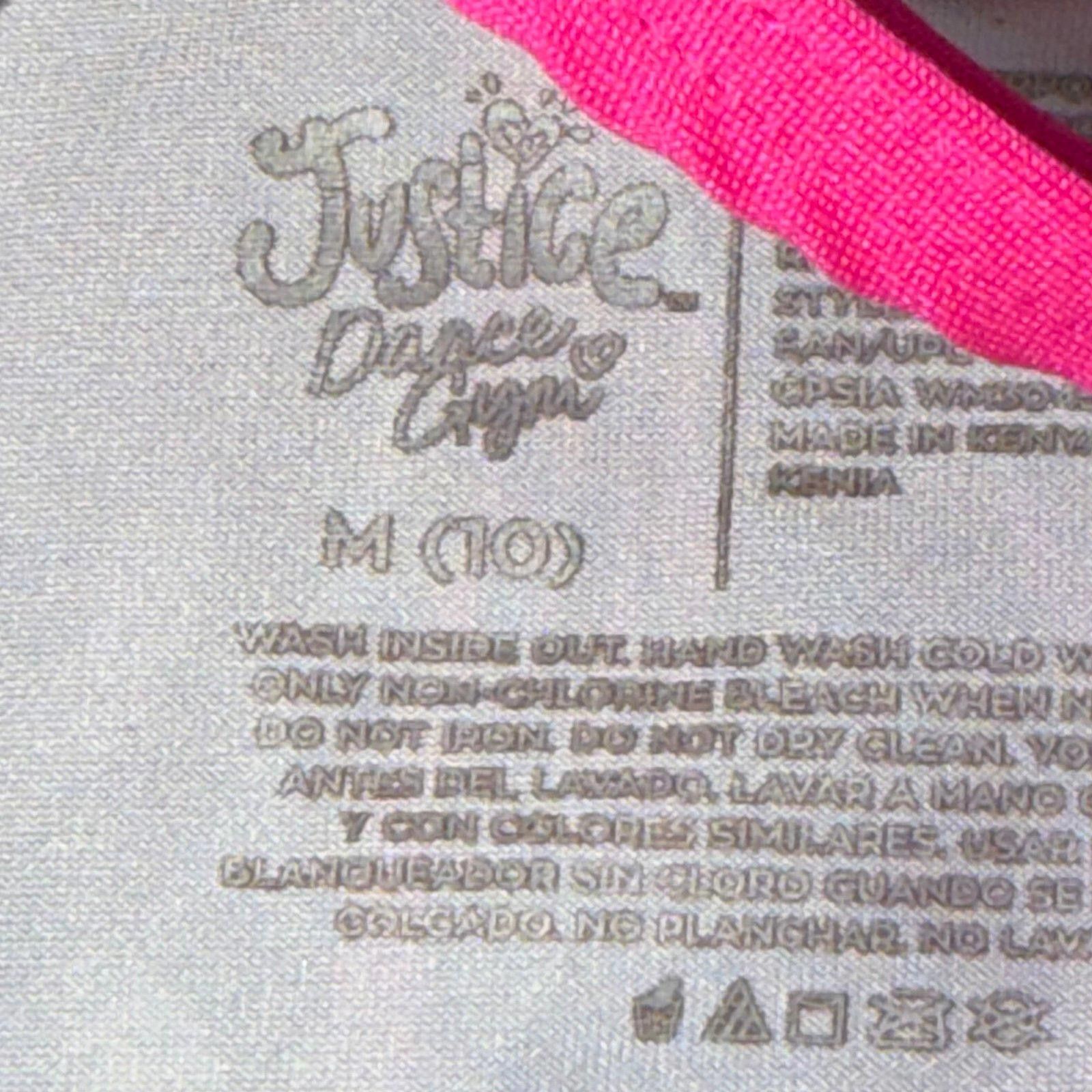 Other Justice Dance Gym Leotard Swirl Design Size Medium (10) Size ONE SIZE - 9 Thumbnail