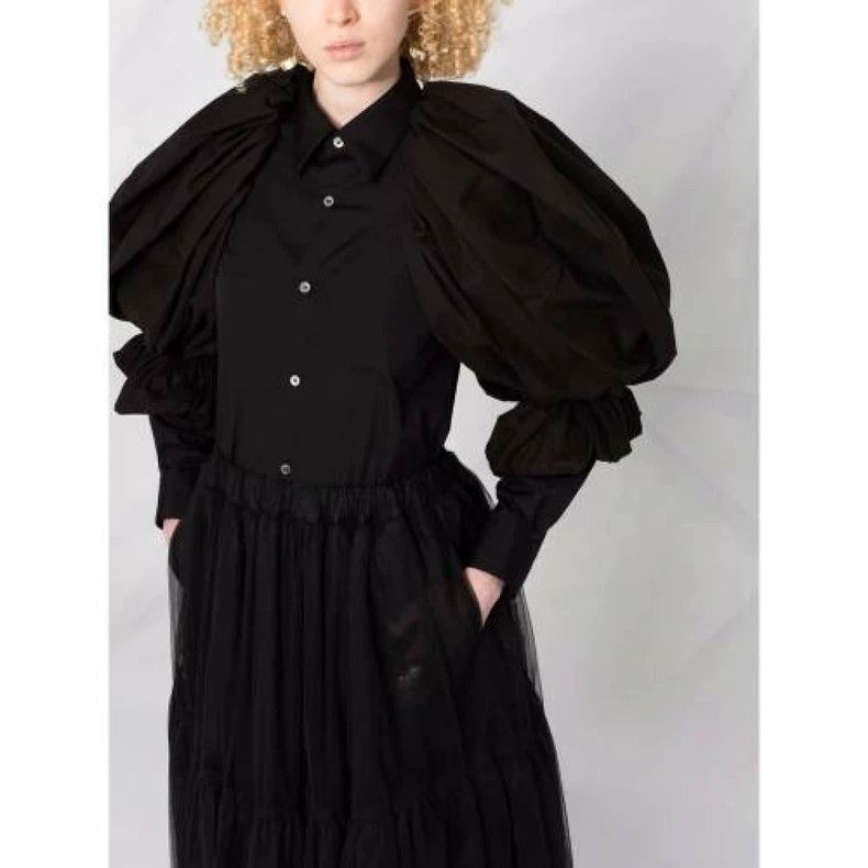 Comme des Garcons Comme Des Garcons Pleated Lace Cotton Filling Short Shirt Size S / US 4 / IT 40 - 8 Thumbnail