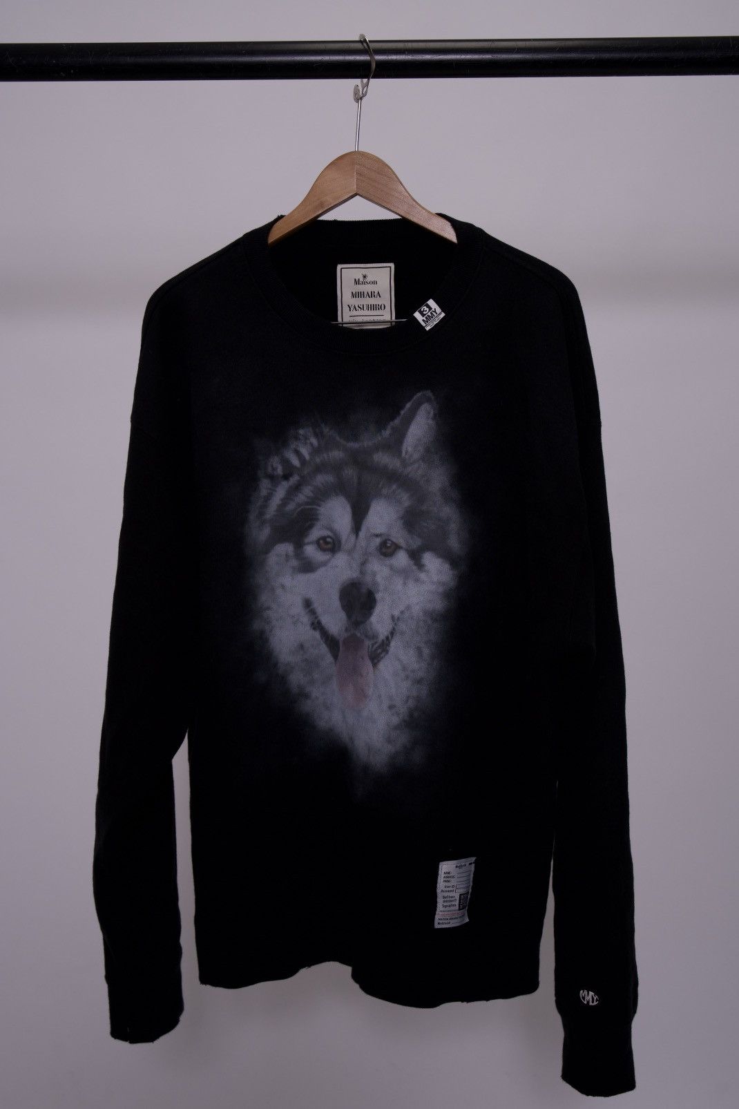 Maison MIHARA YASUHIRO Dog Print Cotton Sweatshirt Size US XL / EU 56 / 4 - 1 Thumbnail