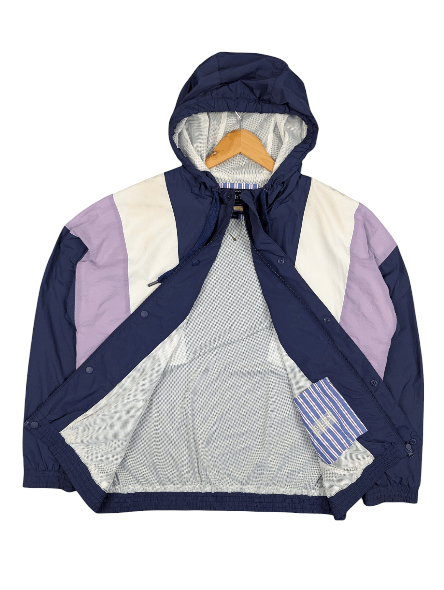 Guess Guess Los Angeles Centre Logo Hooded Light Jacket Size US L / EU 52-54 / 3 - 4 Thumbnail