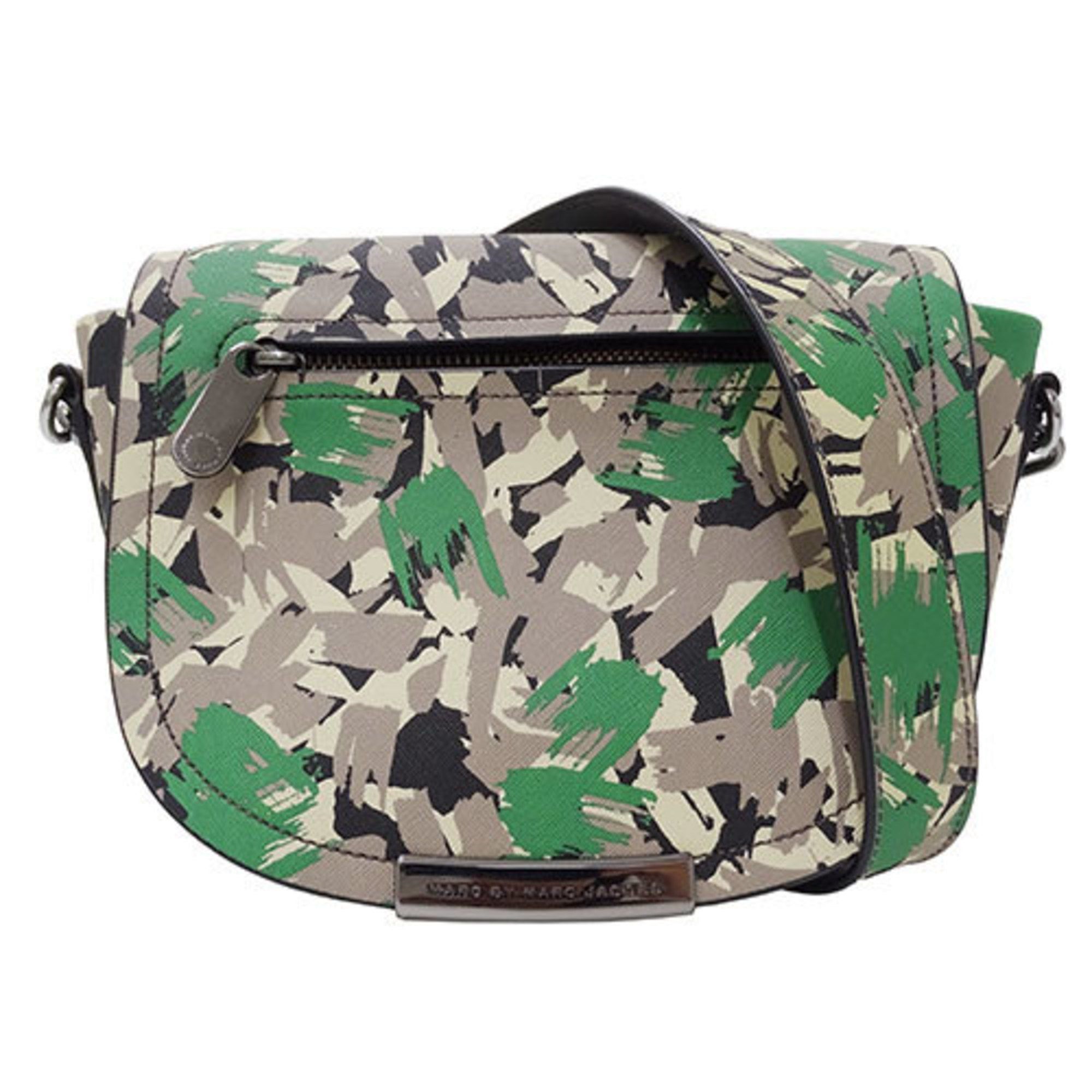 Marc by Marc Jacobs Marc by Marc Jacobs Marc by Jacobs Women's Shoulder Bag Grey Green Camouflage Size ONE SIZE - 1 Thumbnail