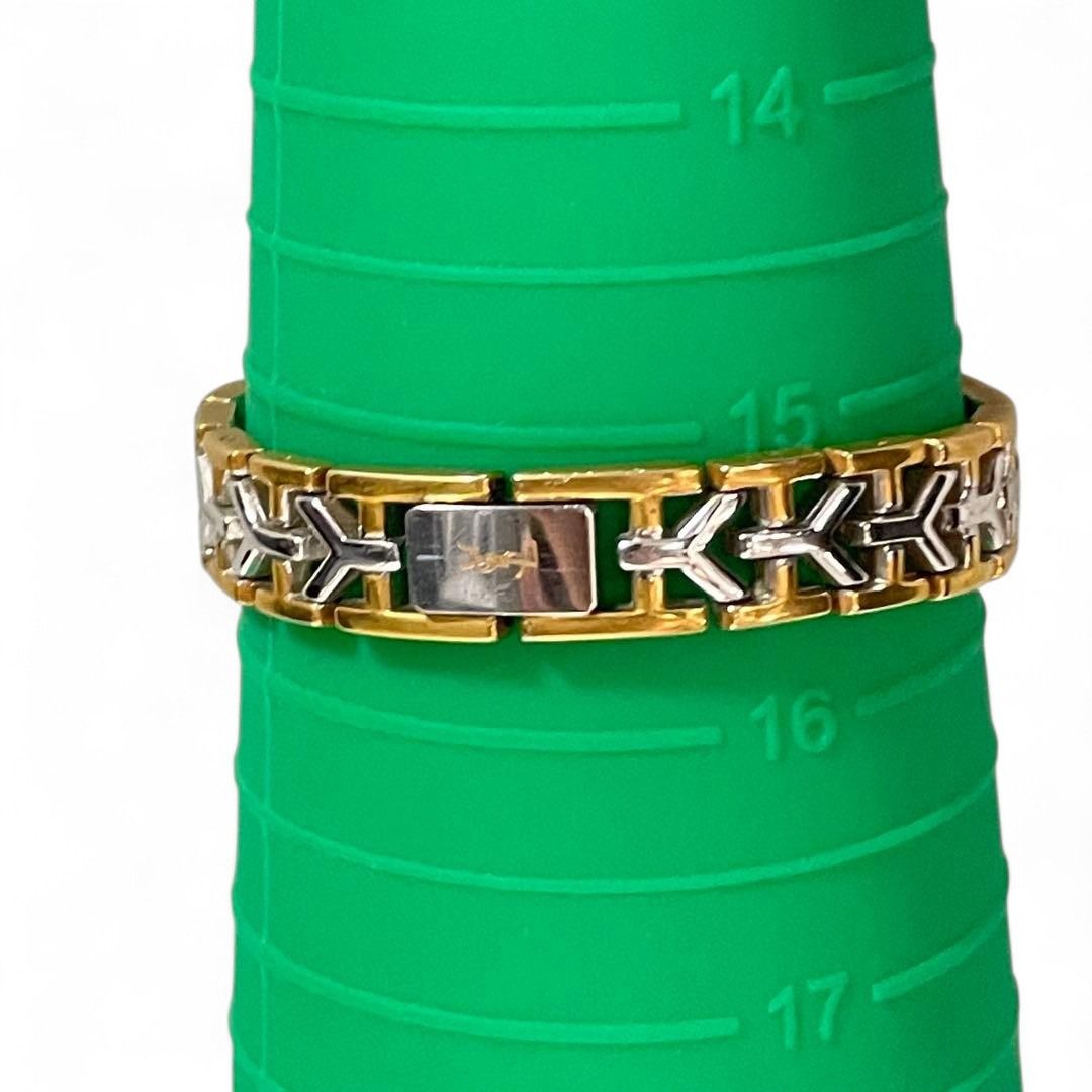 Yves Saint Laurent Yves Saint Laurent Two-tone octagonal watch Size ONE SIZE - 5 Thumbnail