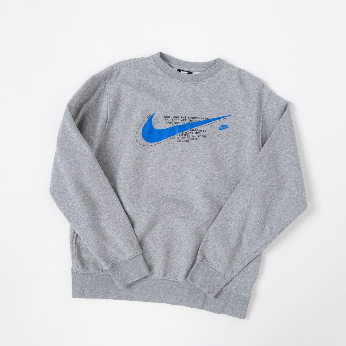 Nike Nike Court Mens Gray Sweatshirt Crewneck Swoosh Logo Casual Size US M / EU 48-50 / 2 - 1 Thumbnail