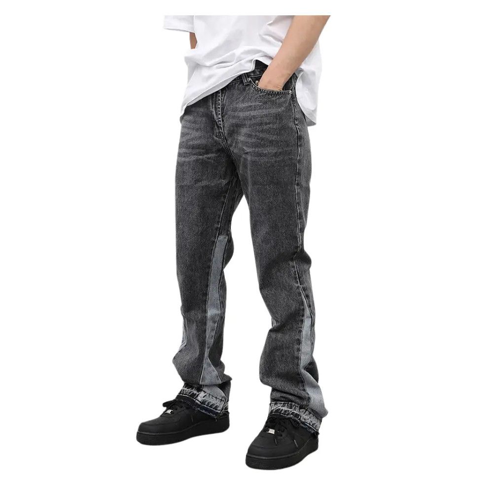 Japanese Brand × Jean Gray Stacked Denim Jeans Size US 34 / EU 50 - 6 Thumbnail