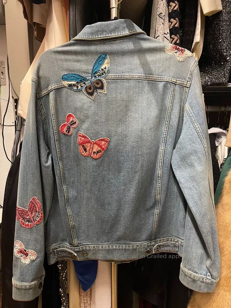 Valentino Valentino Blue denim jacket Size US XXS / EU 40 - 3 Thumbnail