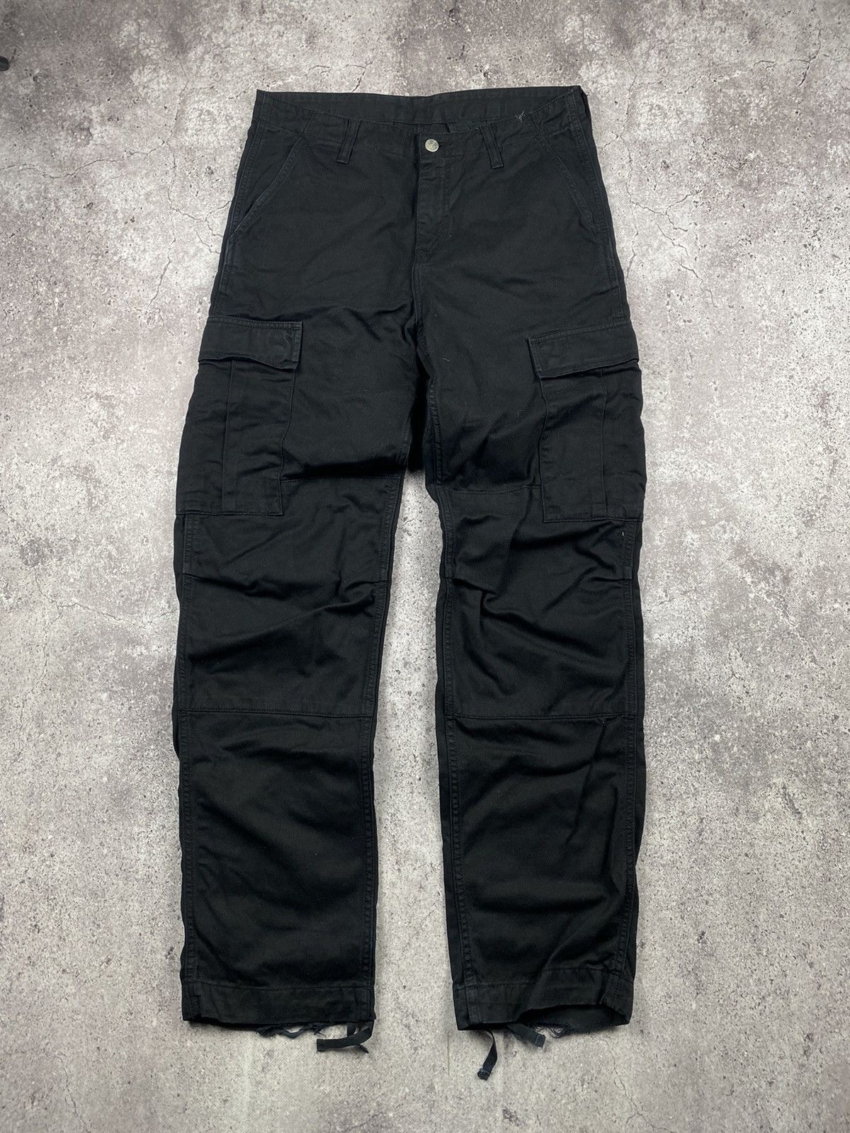 Carhartt × Vintage Vintage Carhartt Cargo Y2K baggy Black Pants Travis Style Size US 30 / EU 46 - 1 Thumbnail