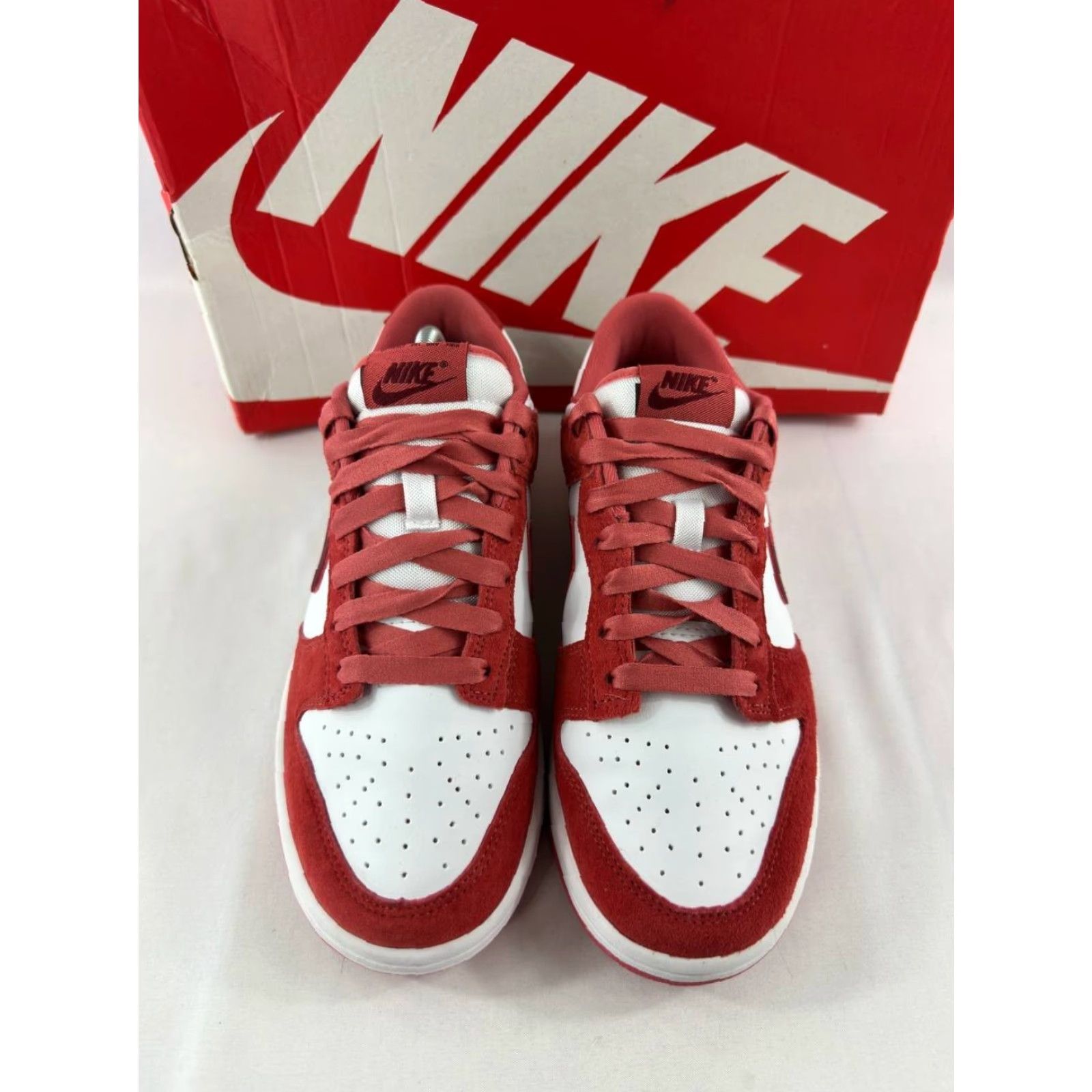 Nike Nike Dunk Low Valentine's Day 2024 Women's 7.5 Pink Suede Sneaker FQ7056-100 Size US 8 / IT 38 - 3 Thumbnail