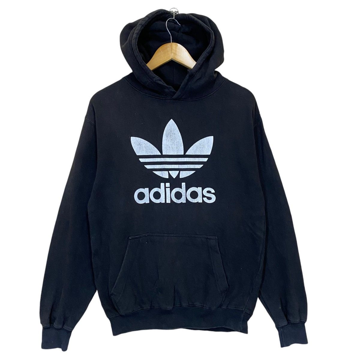 Adidas Adidas Big Logo Pullover Hoodie Size US S / EU 44-46 / 1 - 1 Thumbnail