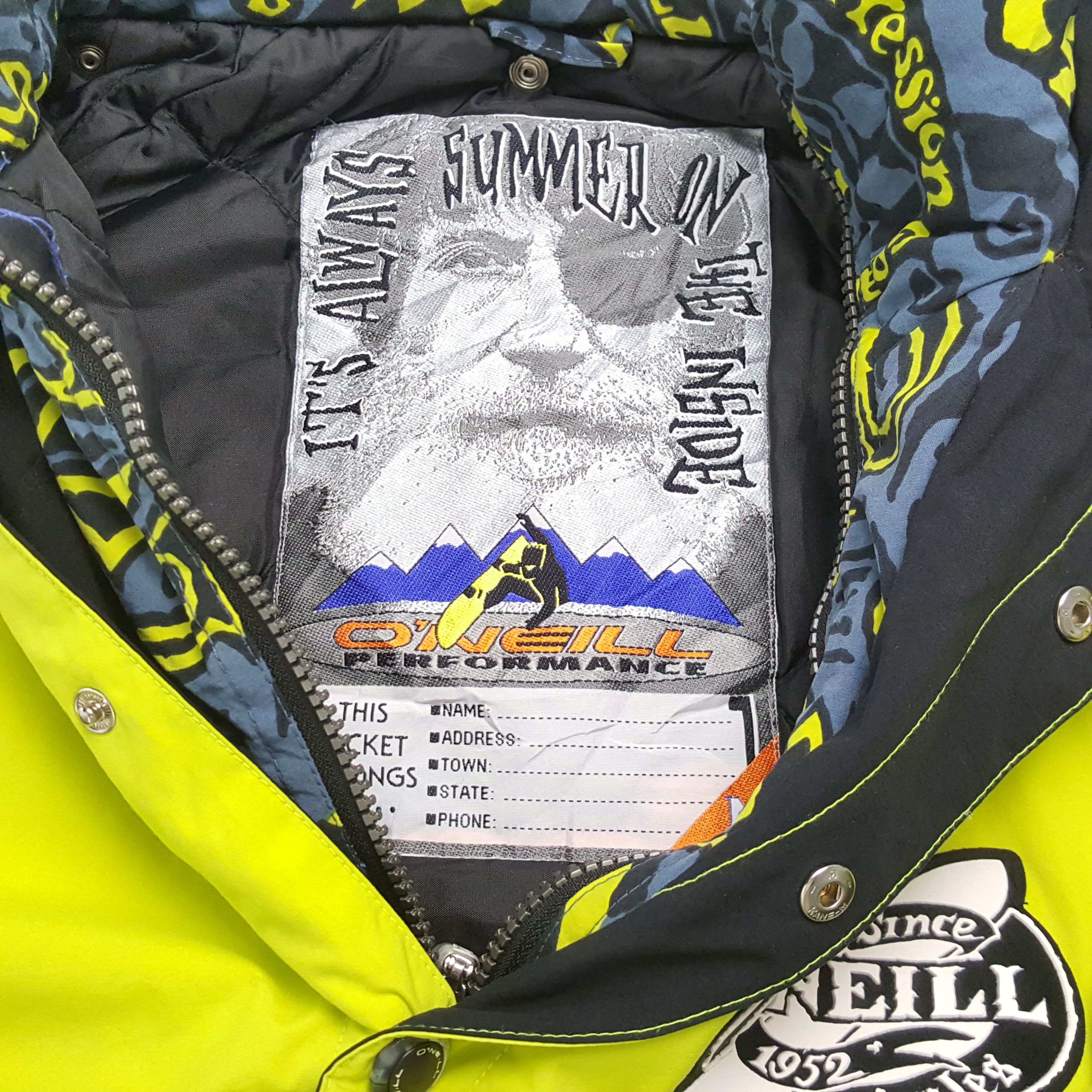 O'Neill × Vintage ONEILL Surfing Style Rare Full Print Windbreaker Jacket Size US XXL / EU 58 / 5 - 11 Thumbnail