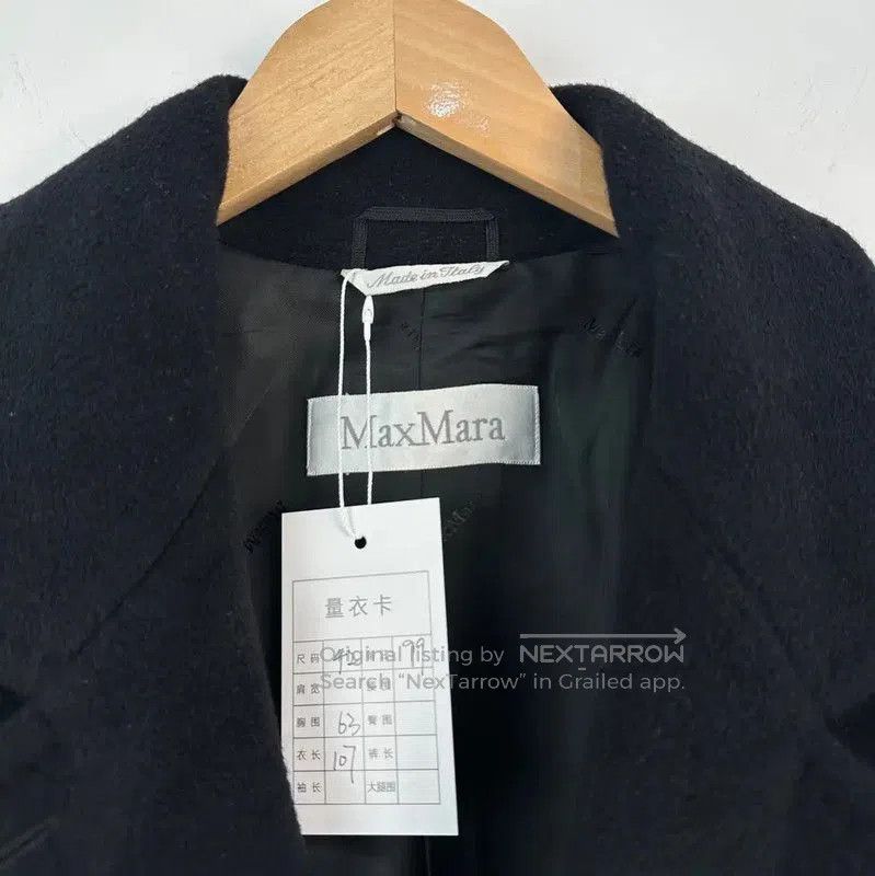 Max Mara MaxMara Black Wool Women's Coat . Size L / US 10 / IT 46 - 3 Thumbnail