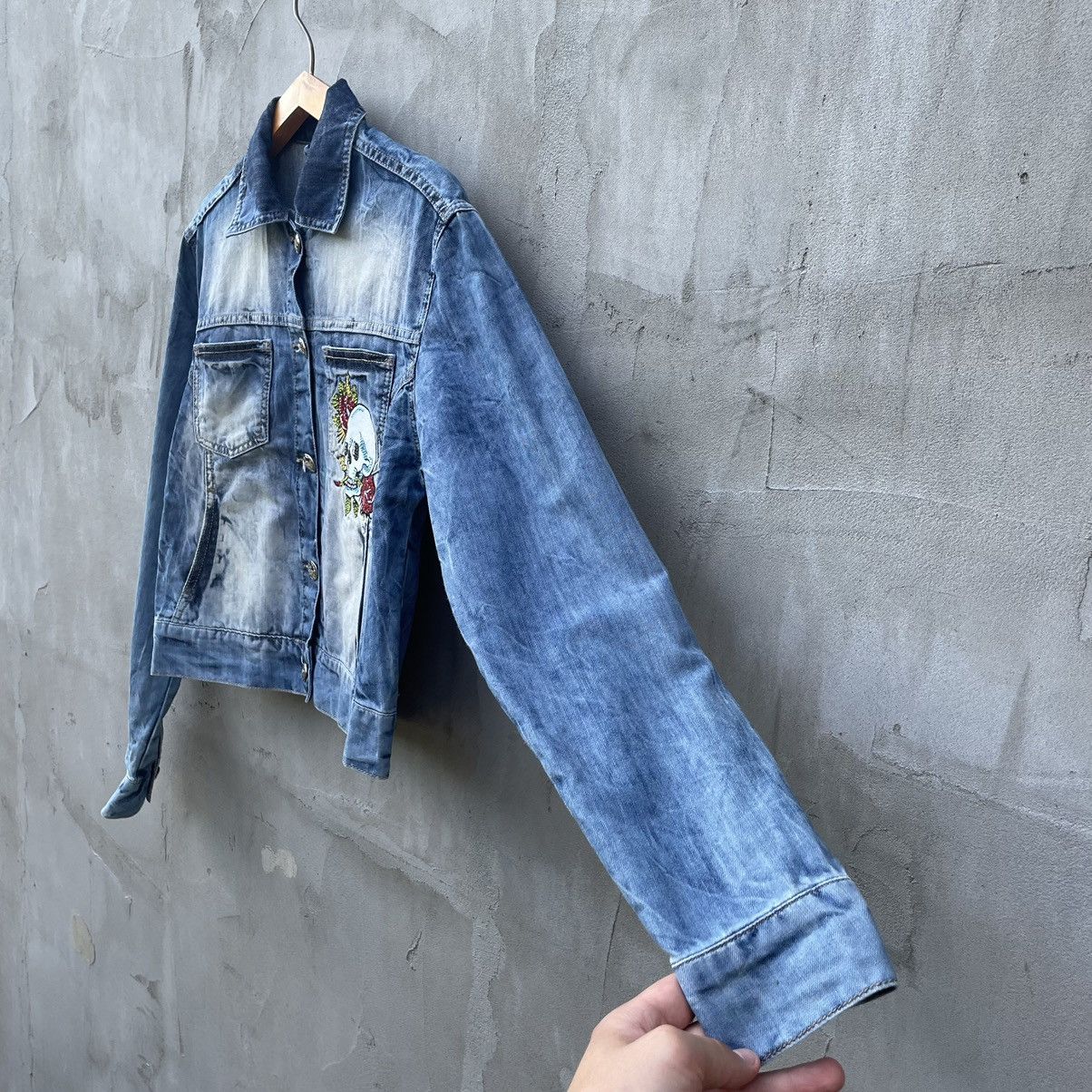 Christian Audigier × Ed Hardy Vintage Ed Hardy Denim Jacket Size M / US 6-8 / IT 42-44 - 8 Thumbnail