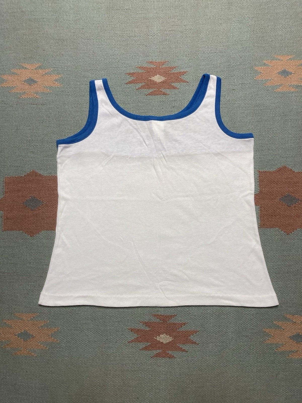 Vintage 70s tank top shirt Montgomery ward striped soft boxy small Size US S / EU 44-46 / 1 - 5 Thumbnail