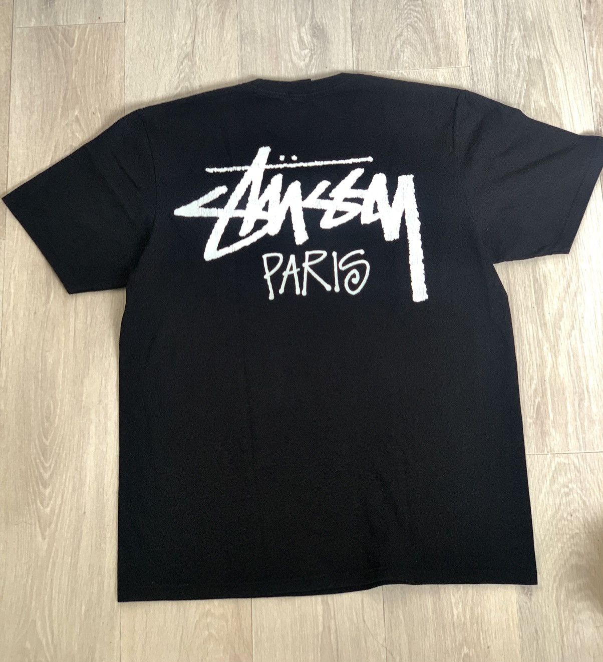 Stussy Stussy Stock « Paris » Tee Black - Size M Size US M / EU 48-50 / 2 - 2 Thumbnail