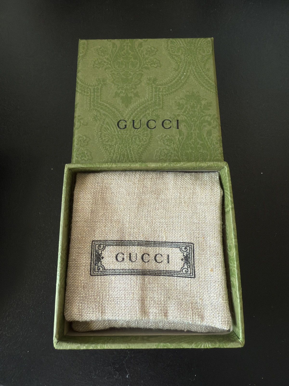 Gucci SILVER GUCCI DIAGONAL INTERLOCKING G RING Size ONE SIZE - 7 Thumbnail