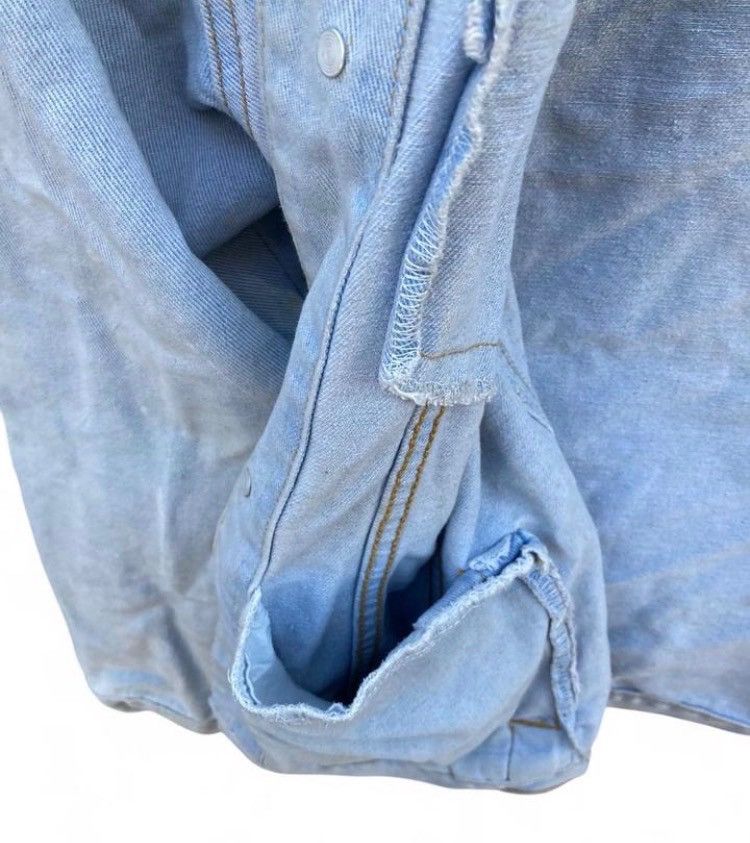 Other Rolling Paper Light Wash Distressed Jean Jacket Size M / US 6-8 / IT 42-44 - 4 Thumbnail