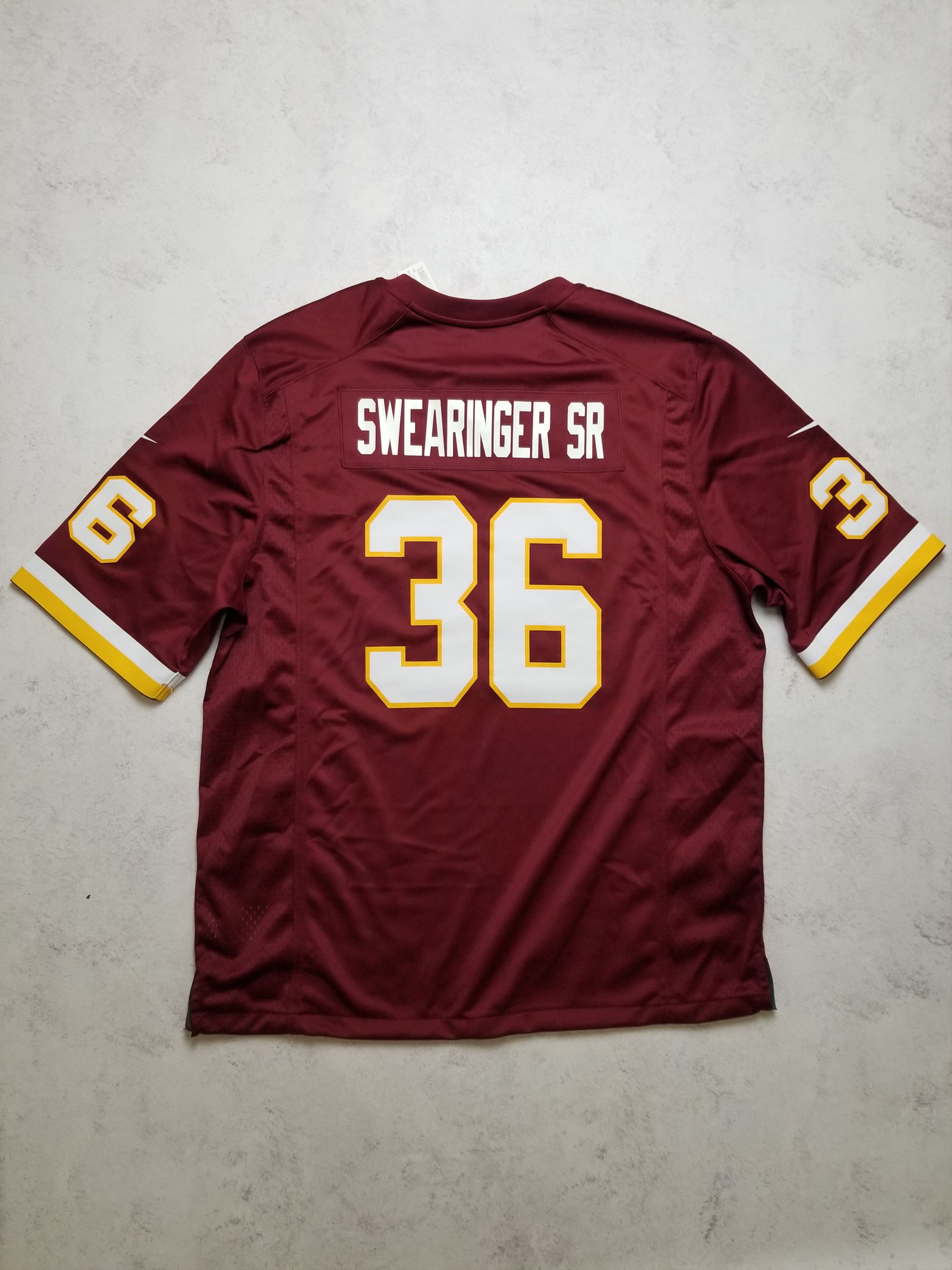 Nike Nike Washington Redskins Swearinger #36 Burgundy NFL Jersey Size US XL / EU 56 / 4 - 3 Thumbnail