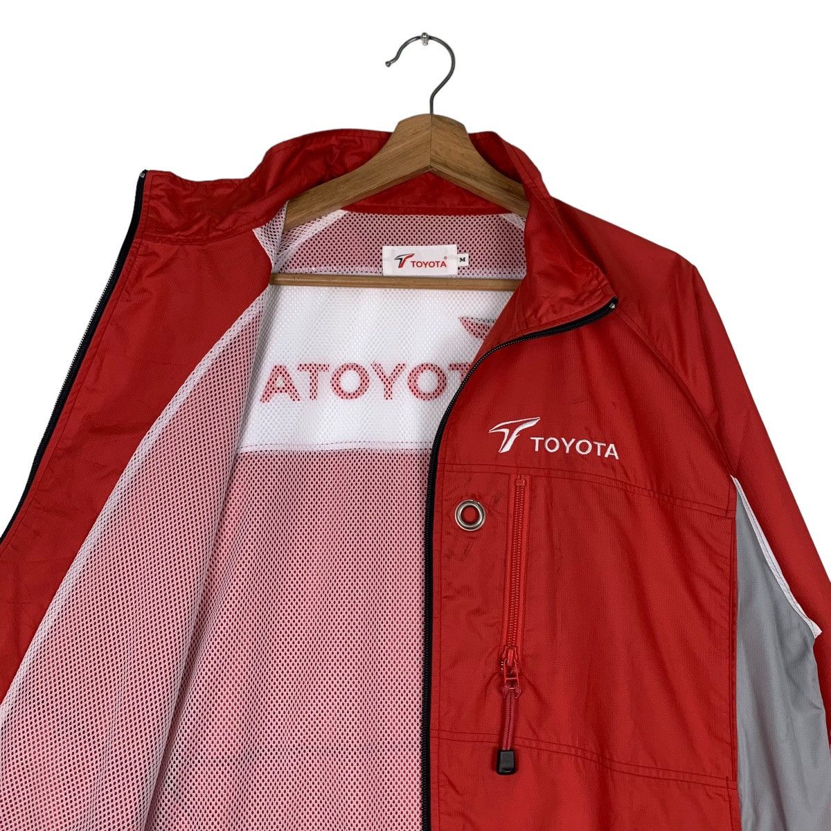 Japanese Brand TOYOTA Embroidered Big Logo Red Light Jacket #0928-C41 Size US M / EU 48-50 / 2 - 10 Thumbnail