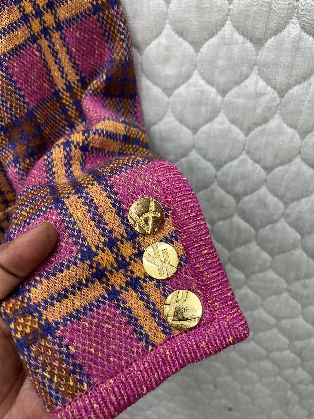 Yves Saint Laurent 🔥🔥🔥STEALS YVES SAINT LAURENT TWEED JACKET Size M / US 6-8 / IT 42-44 - 16 Thumbnail