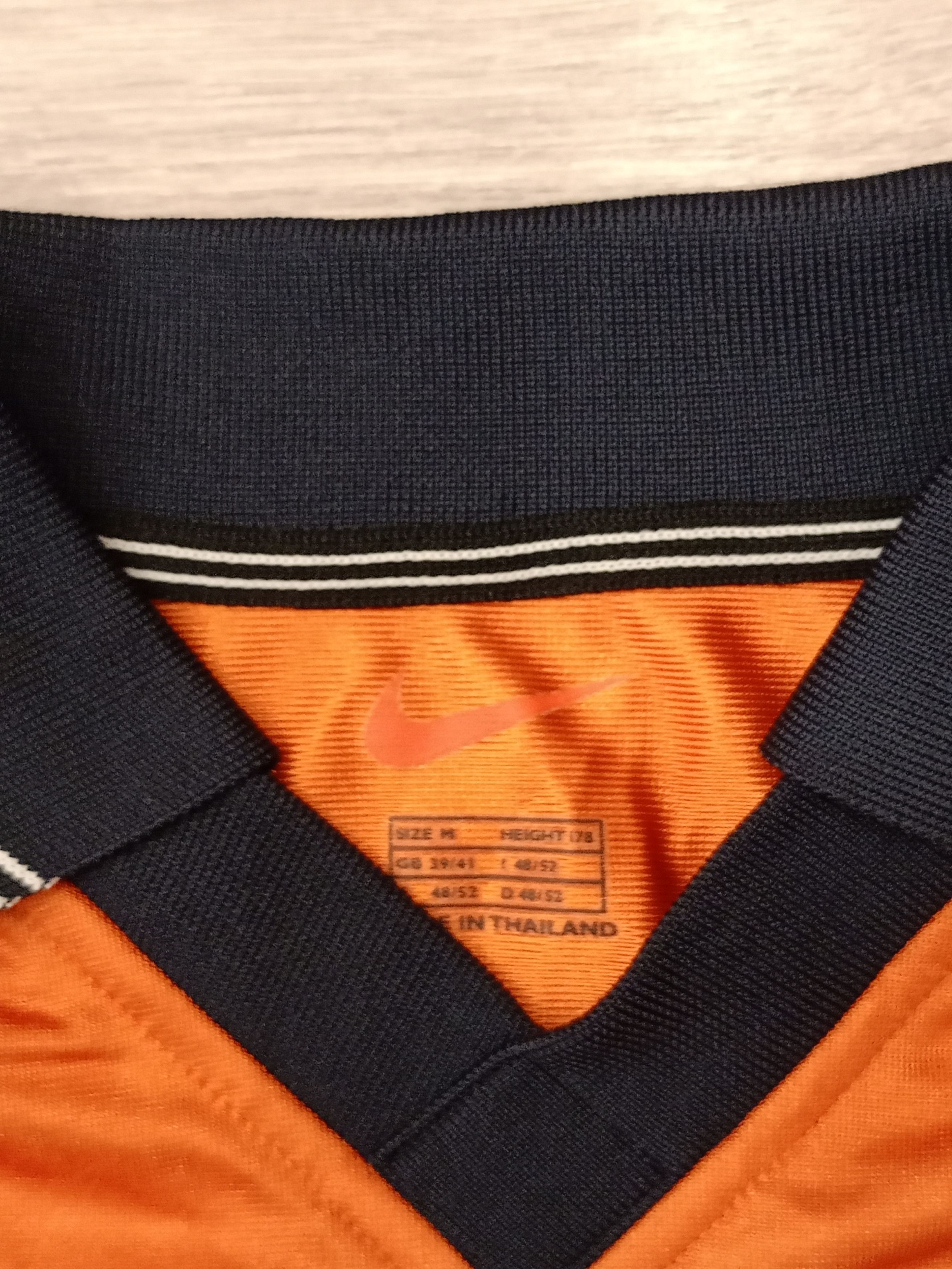 Nike Vintage Nike Teamwear Jersey - Orange & Navy - Early 2000s Size US M / EU 48-50 / 2 - 6 Thumbnail