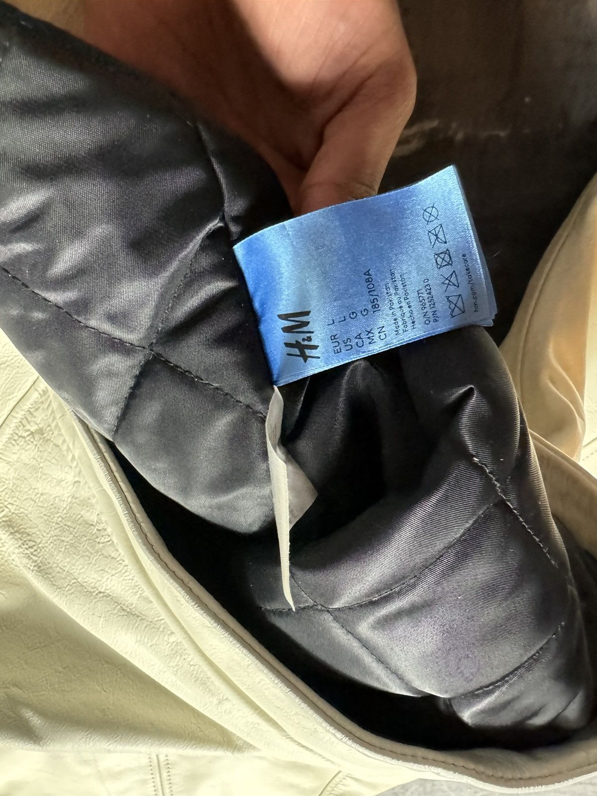 Heron Preston H2 by Heron Preston Leather Jacket in White Size US L / EU 52-54 / 3 - 14 Thumbnail