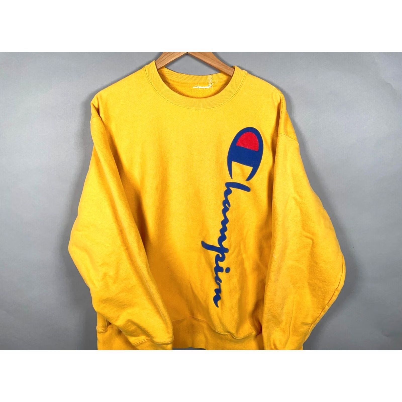 Champion Champion Sweatshirt 2XL Yellow Graphic Print Reverse Weave Crew Neck Heavyweight Men’s Pullover Size US XXL / EU 58 / 5 - 4 Thumbnail