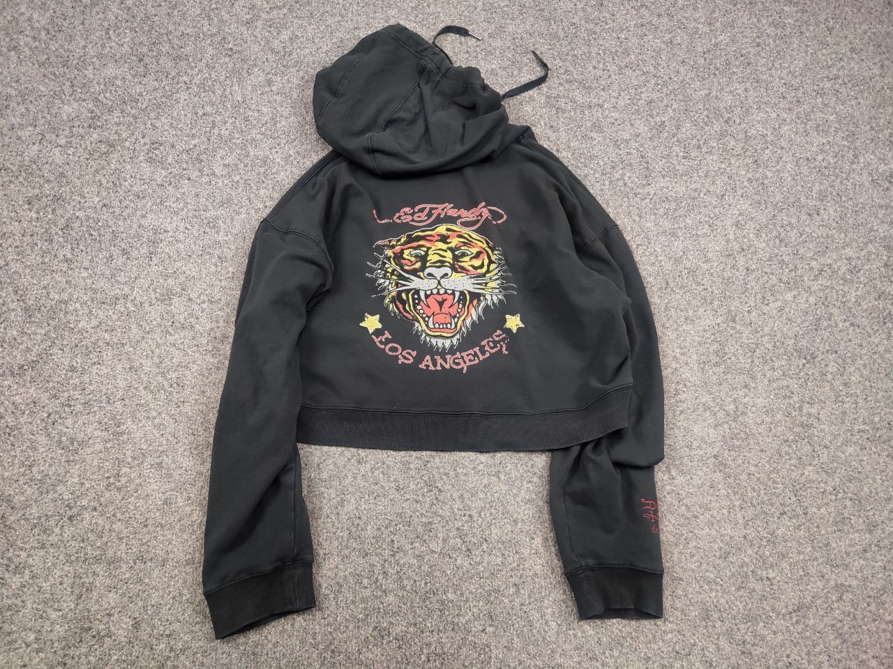 Ed Hardy Ed hardy La Road Tiger Cropped Hoodie Vintage Y2K Style Size L / US 10 / IT 46 - 3 Thumbnail
