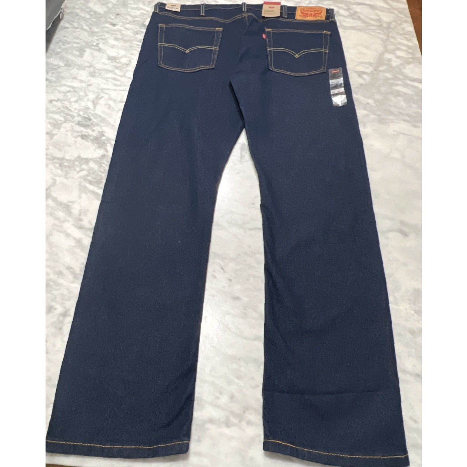 Levi's Levi’s 513 Slim Straight Jeans Men’s 38x32 Dark Blue Cotton NWT Denim 5-Pocket City Retro Classic Logo Size US 38 / EU 54 - 5 Thumbnail
