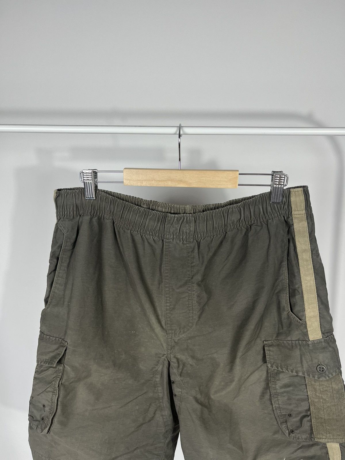 Nike Nike Vintage Faded Cargo Shorts Olive Green Size L Size US 34 / EU 50 - 2 Thumbnail