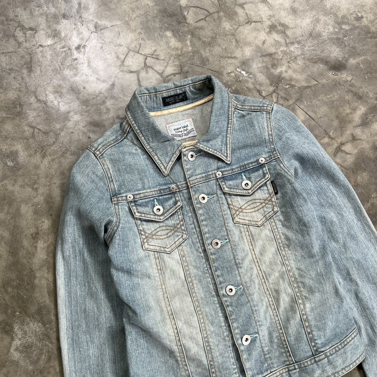 Hysteric Glamour 2000s Angle Blue Super Label Denim Jacket Size US XS / EU 42 / 0 - 4 Thumbnail