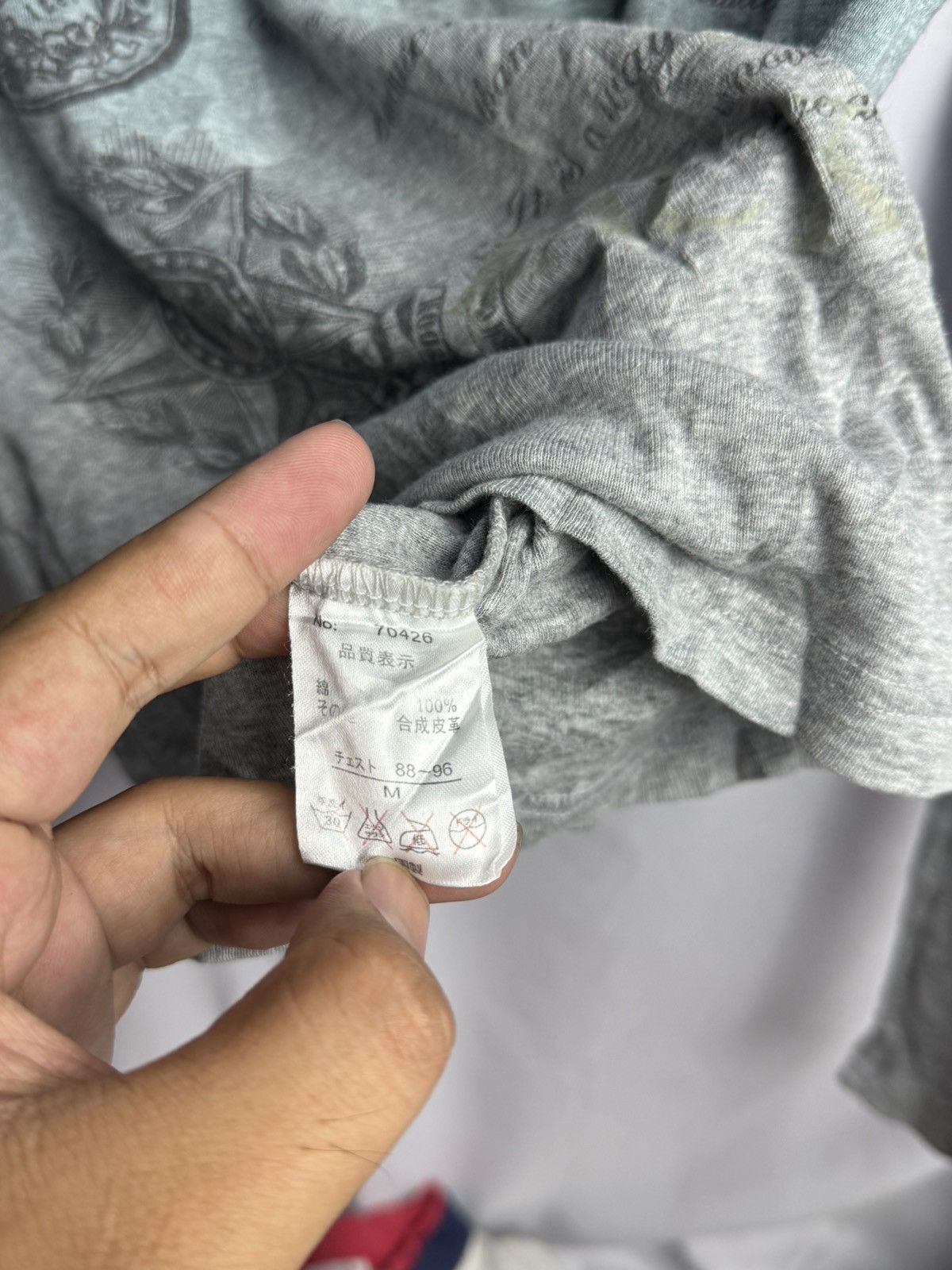 Japanese Poem Long Sleeve Patch Crosses