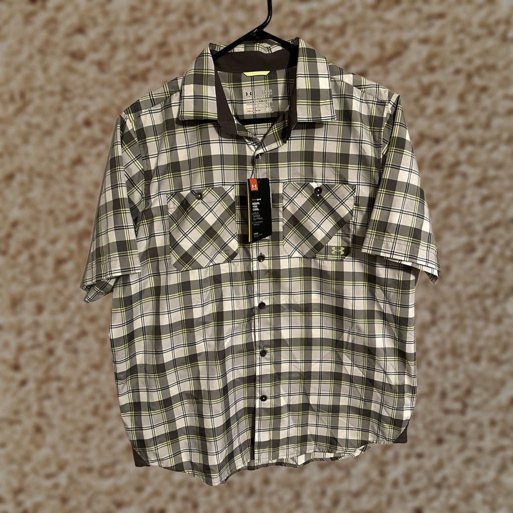 Under Armour Under Armour Heat Gear Chesapeake 2 Short Sleeve Plaid Shirt Men's L Multicolor Size US L / EU 52-54 / 3 - 1 Thumbnail