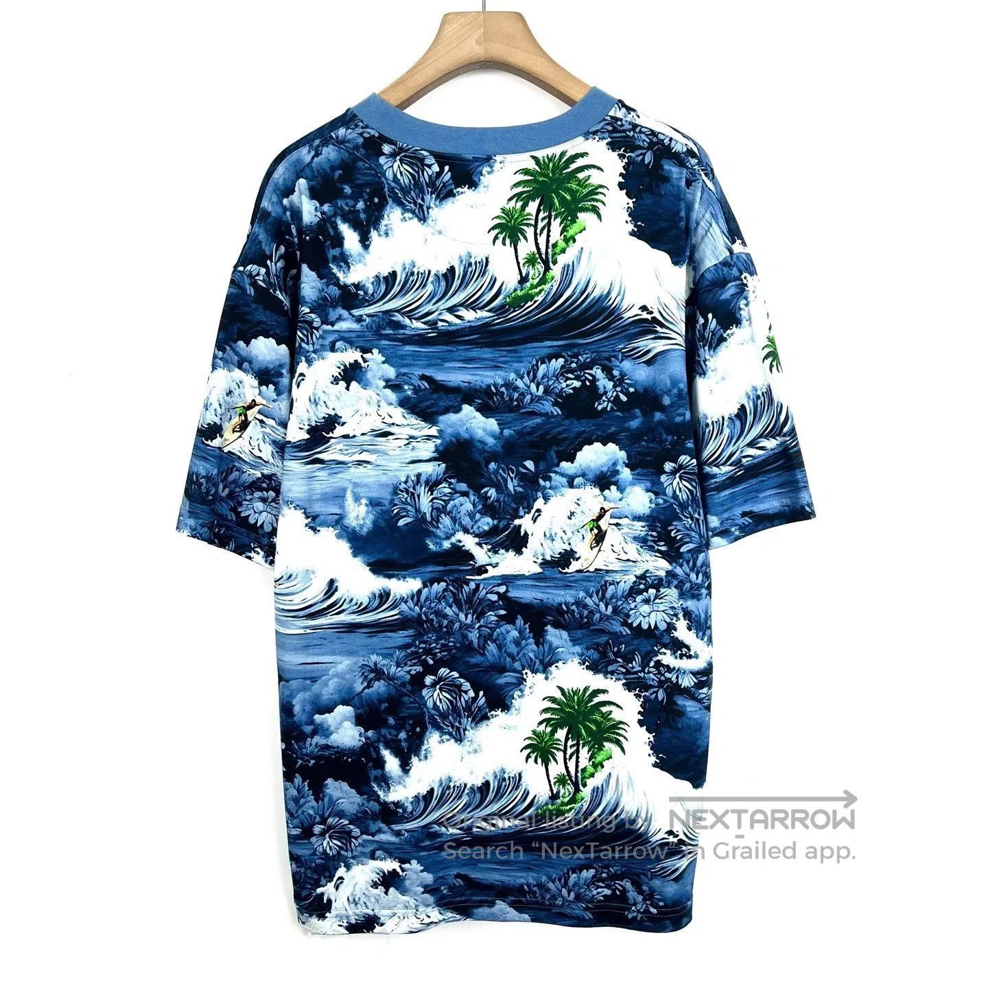 Louis Vuitton Louis Vuitton Blue Wave Print T-Shirt. Size US XXL / EU 58 / 5 - 2 Thumbnail