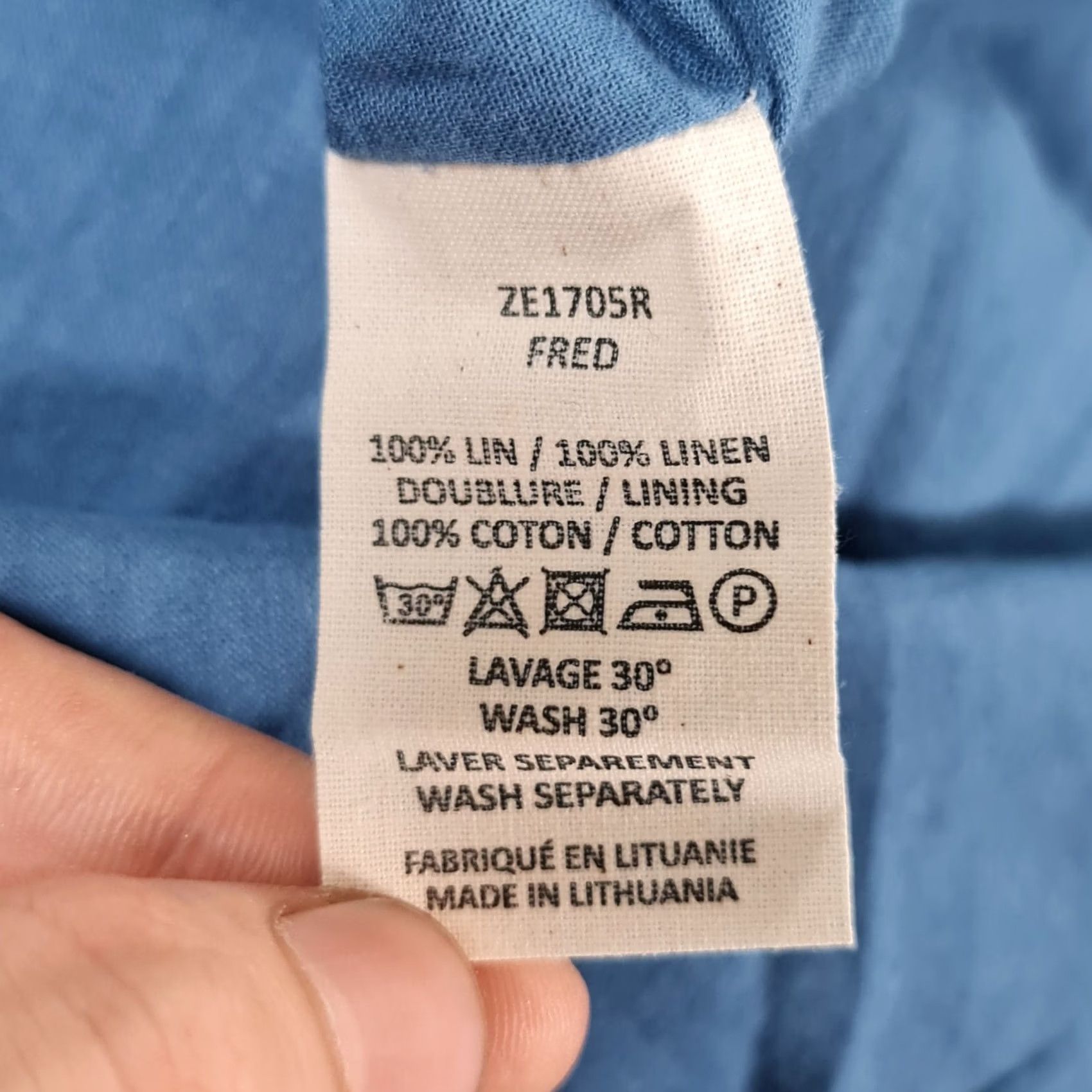 Vintage VINTAGE? ZYGA Dress Blue Medium 100% Linen Summer Holiday Knee Length RRP £249 Size M / US 6-8 / IT 42-44 - 7 Thumbnail