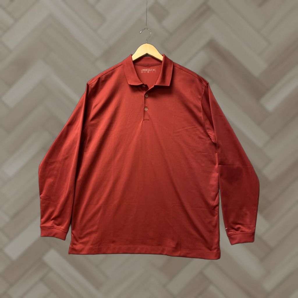 Nike Nike Dri-Fit ADV Long Sleeve Polo Golf Shirt Red XL Men’s Size Nike Dri-FIT Polo Long Sleeve Shirt Red XL Men’s Size US XL / EU 56 / 4 - 1 Thumbnail