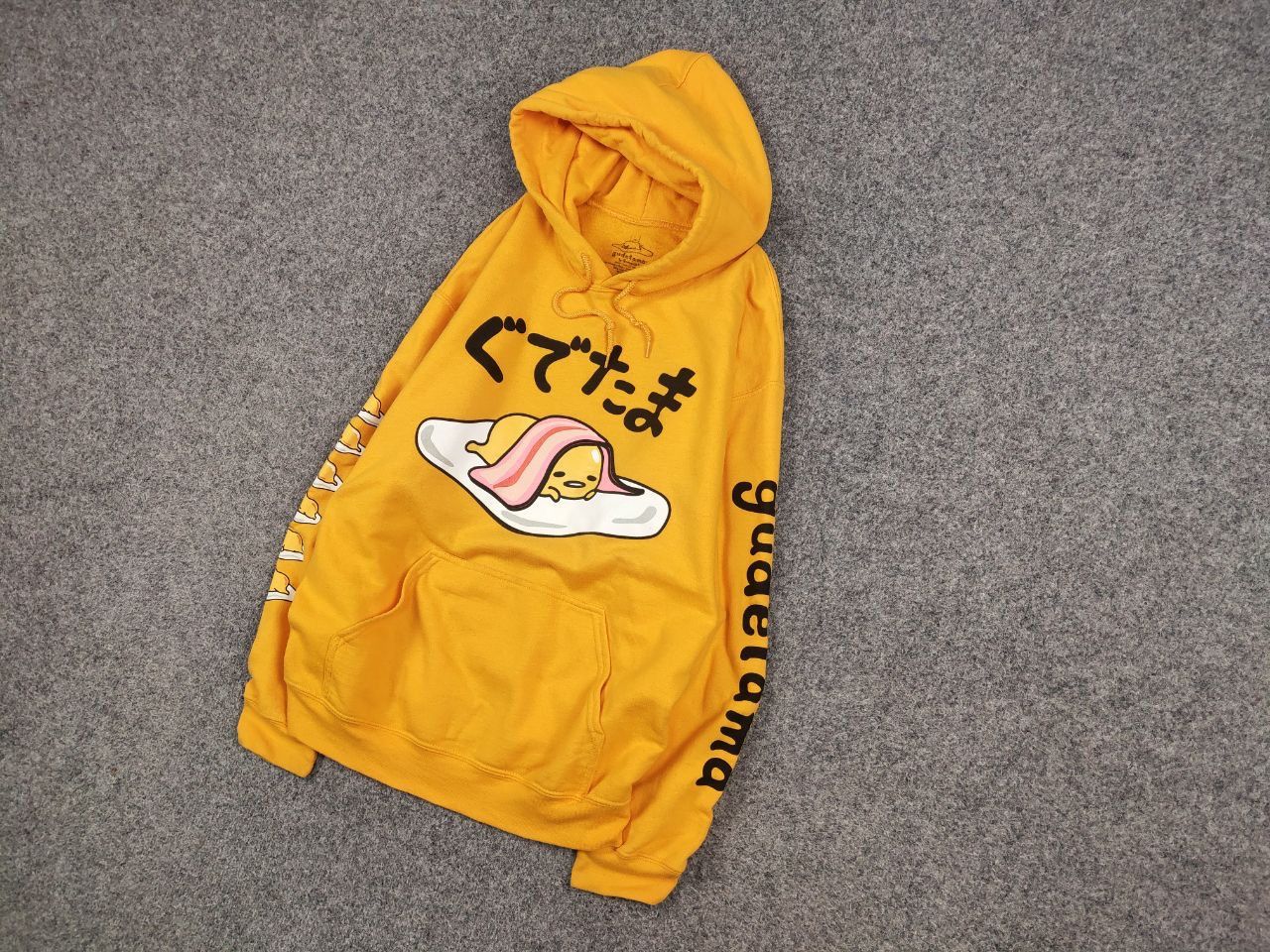 Japanese Brand Gudetama Japan Sanrio The Lazy Egg Yellow Hoodie Size US M / EU 48-50 / 2 - 3 Thumbnail