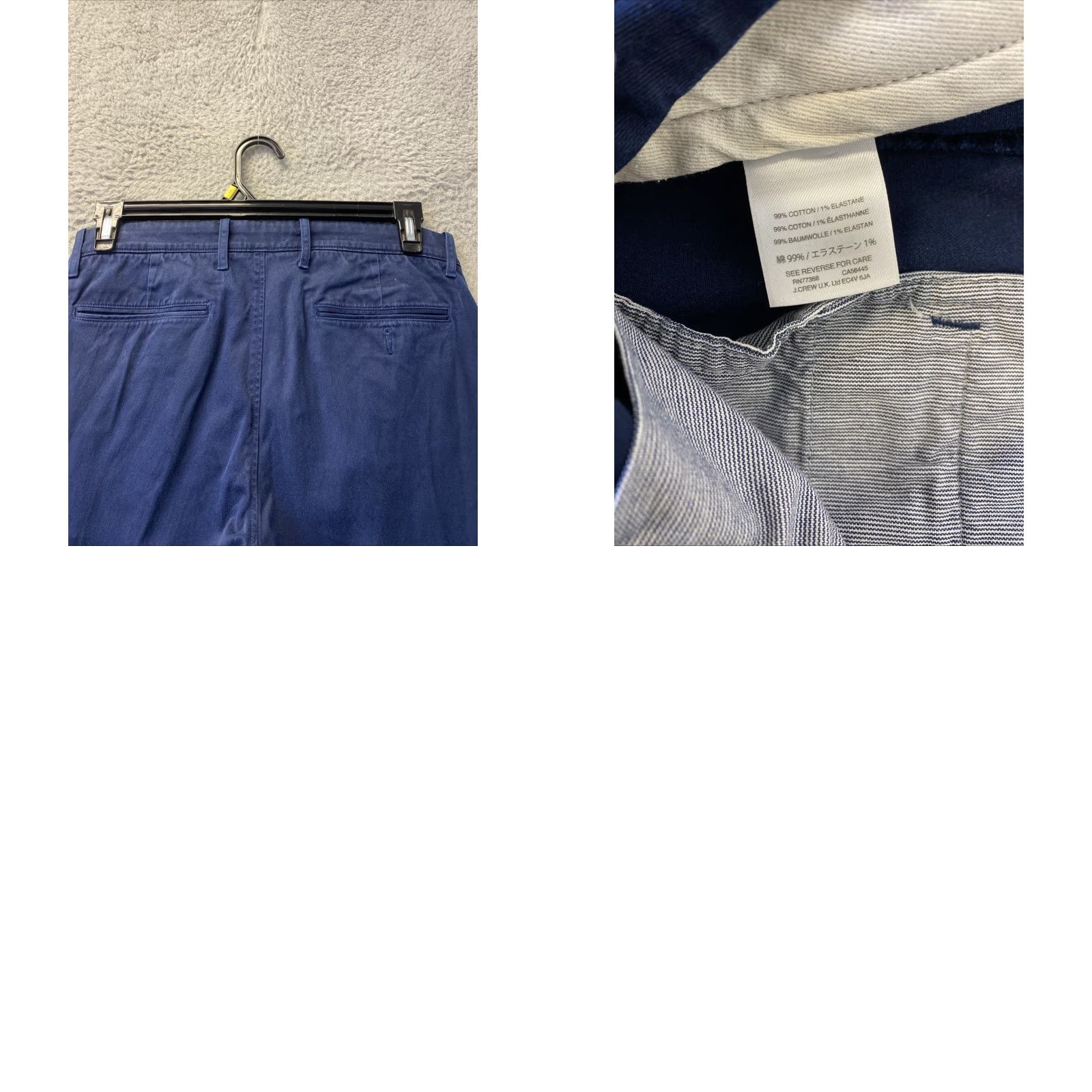 J.Crew J.Crew Slim Fit Chino Pants Navy Blue 31x32 Straight Regular Mens Size US 31 - 8 Thumbnail