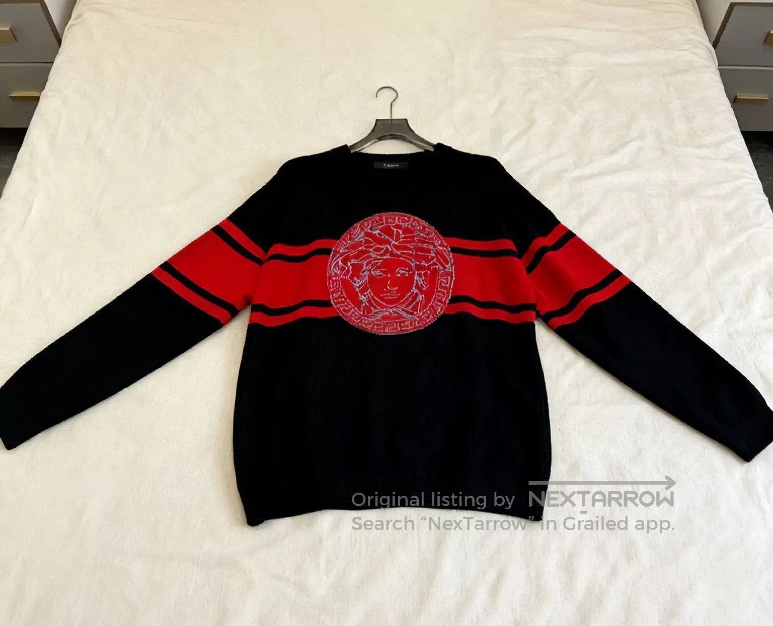 Versace Versace Medusa Print Wool Sweater. Size US M / EU 48-50 / 2 - 1 Thumbnail