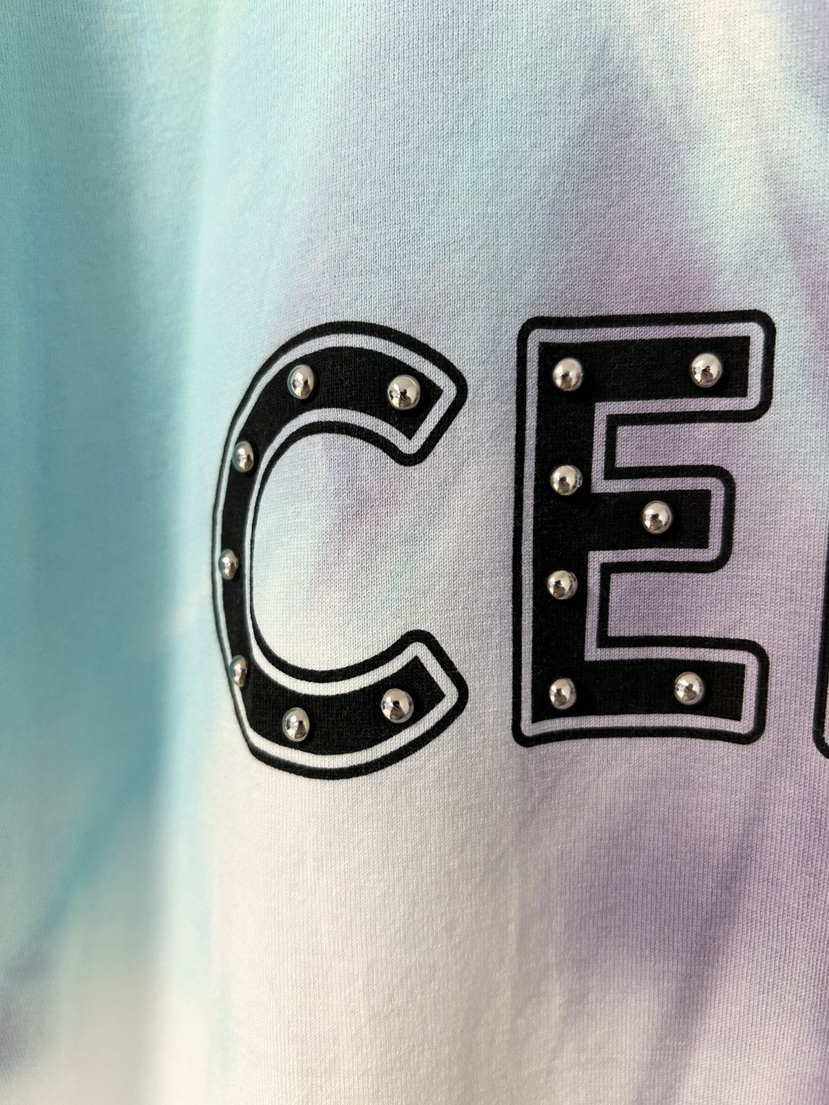 Celine SS2021 Dancing Kid Tie-Dye Stud Logo T-Shirt Size US XS / EU 42 / 0 - 3 Thumbnail