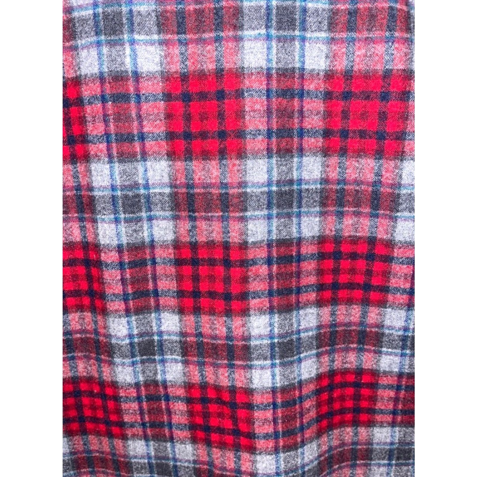 Pendleton VINTAGE Pendleton Board Shirt Jacket Shacket Red Plaid Wool Loop Collar Men’s L USA Size US L / EU 52-54 / 3 - 7 Thumbnail