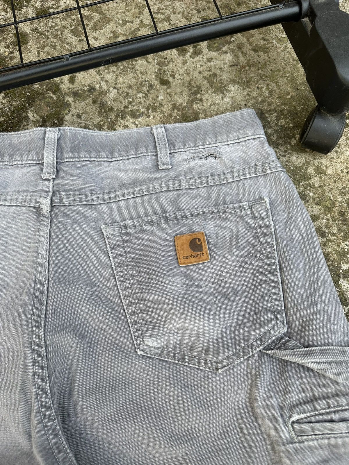 Carhartt × Vintage Vintage Sun faded Carhartt B159 carpenter denim Size US 36 / EU 52 - 11 Thumbnail